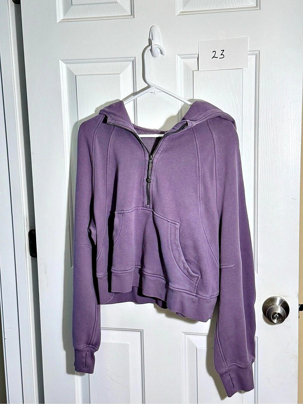 lululemon Scuba Oversized Funnel-Neck Half-Zip Purple Hoodie Size M/L